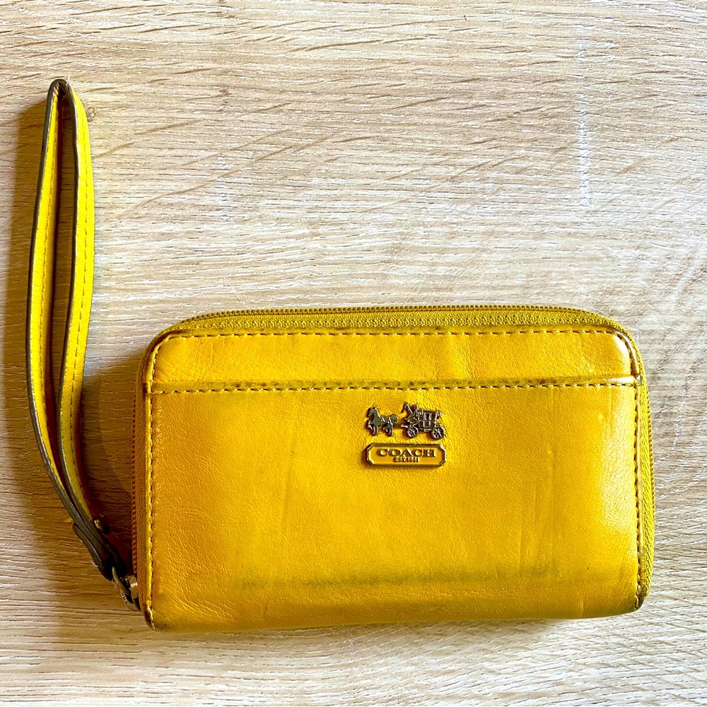 Yellow Coach Wristlet